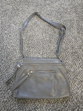 nicole Miller Gray Crossbody Shoulder Bag